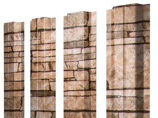 Штакетник П-образный А Монолит 0,45 Print Elite Sand Stone Sand Stone 0 - в «Монолит-Металлопрокат».