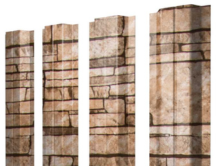 Штакетник П-образный А Монолит 0,45 Print Elite Sand Stone Sand Stone