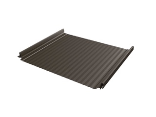 Фальцевая кровля Кликфальц Pro Gofr Grand Line 0,45 Drap ST RR 32 Темно-Коричневый 0 - в «Монолит-Металлопрокат».