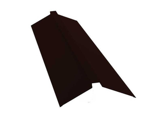 Планка конька плоского 115х30х115 0,45 Drap ST RR 32 темно-коричневый