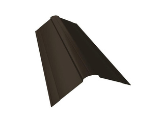 Планка конька фигурного 100x100 0,5 Satin Мatt RR 32 темно-коричневый