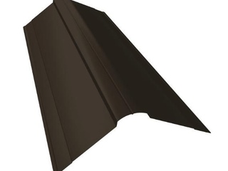 Планка конька фигурного 100x100 0,5 Satin Мatt RR 32 темно-коричневый 0 - в «Монолит-Металлопрокат».