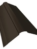 Планка конька фигурного 100x100 0,5 Satin Мatt RR 32 темно-коричневый - в «Монолит-Металлопрокат».
