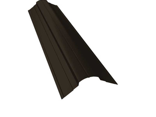 Планка конька фигурного 70x70 0,45 Drap RR 32 темно-коричневый