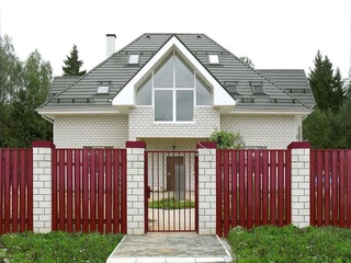 Штакетник Twin Grand Line 0,5 Satin RR 32 Темно-Коричневый 1 - в «Монолит-Металлопрокат».